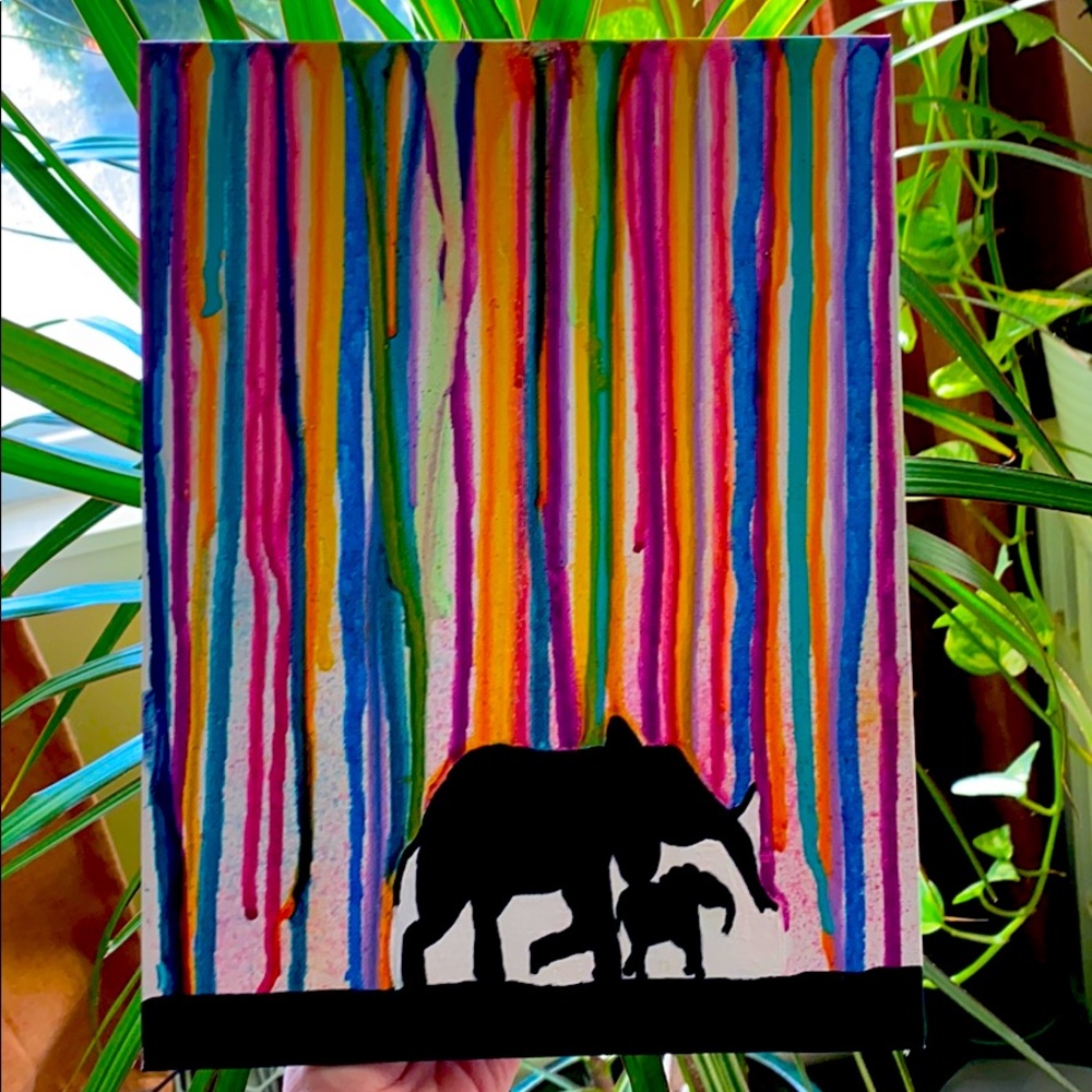 Acrylic painting inspired by Marc Allante